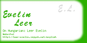 evelin leer business card